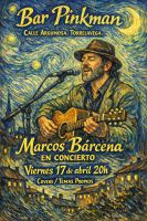 Marcos Bárcena enn el bar Pinkman de Torrelavega 