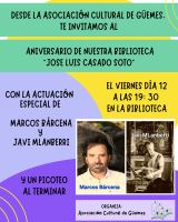 Aniversario de nuestra biblioteca JOSE LUIS CASADO SOTO